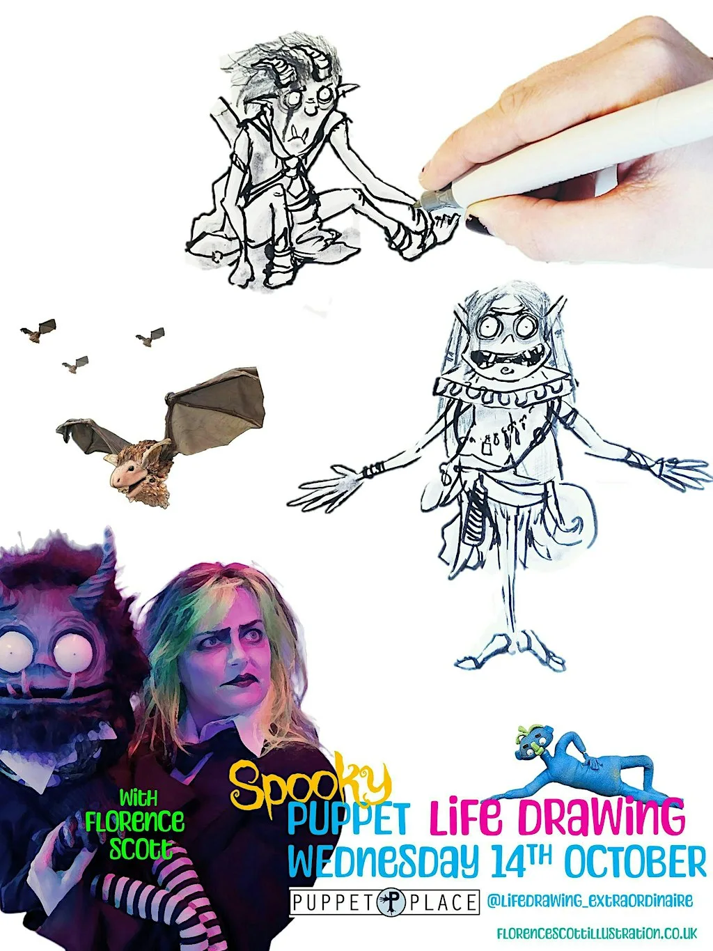 Puppet Life Drawing: Spooky Special! at Puppet Place