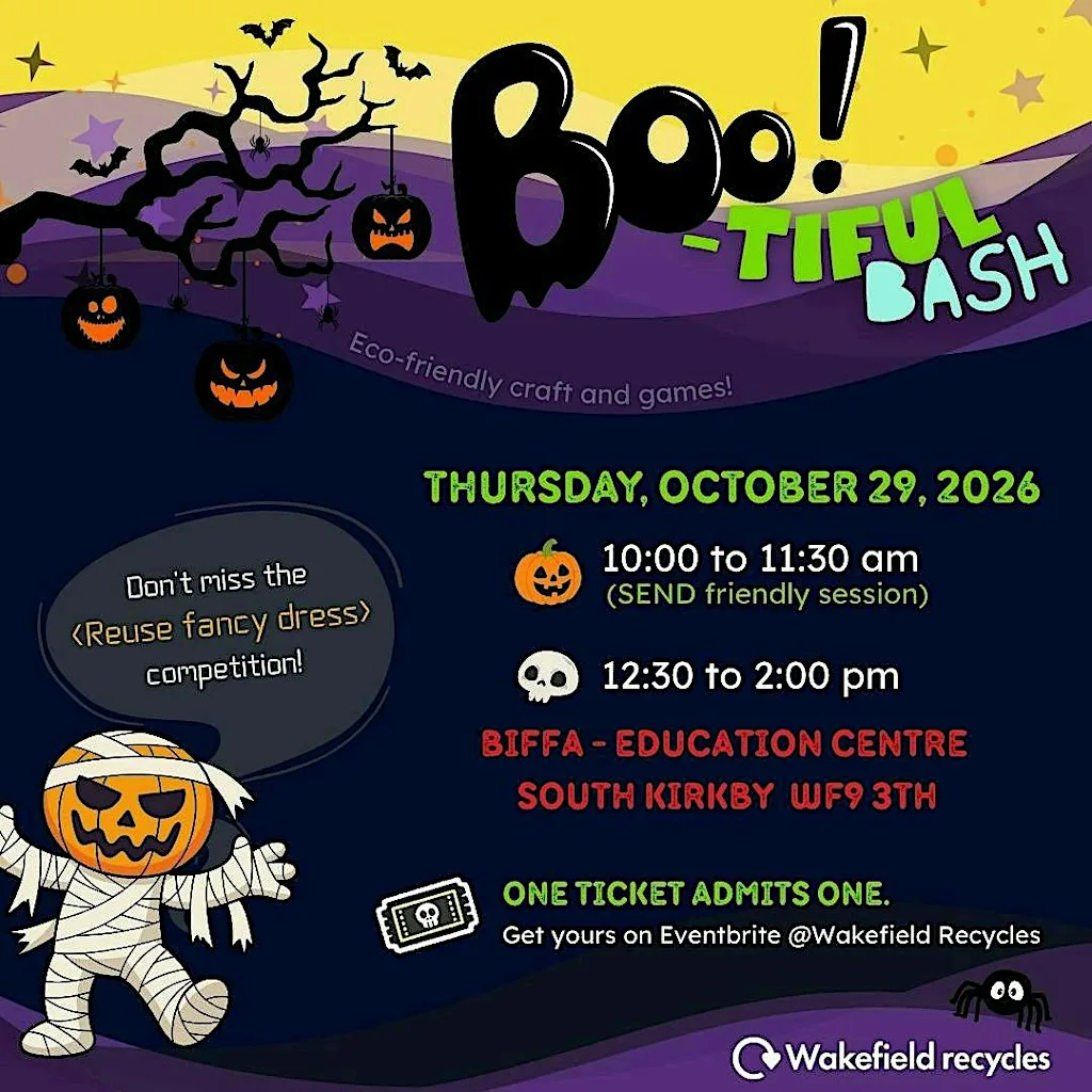 10am Boo-tiful Halloween workshop SEND Friendly session at Biffa Recycling Services Ltd