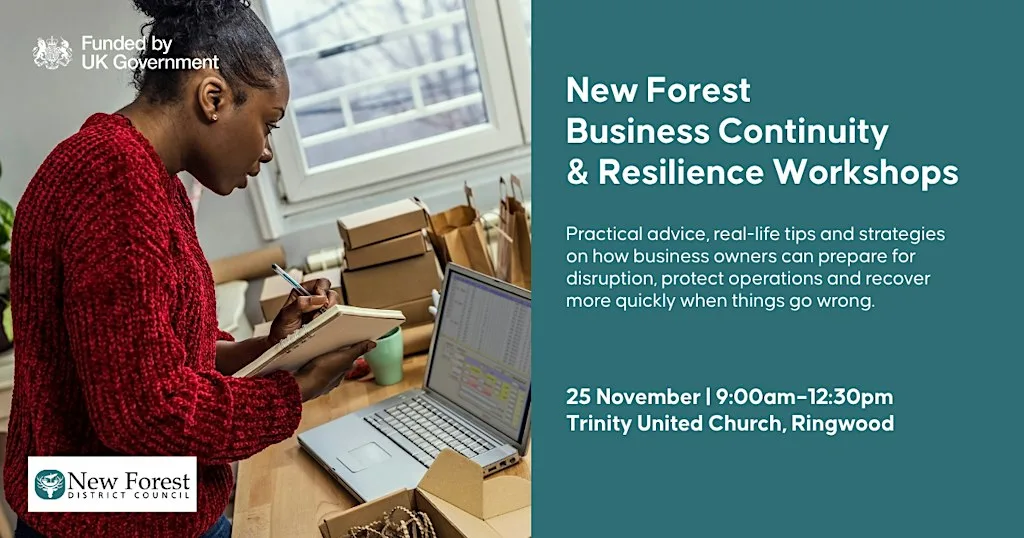 New Forest Business Continuity & Resilience Workshop at Trinity United Church, Trinity Centre and Wesley Centre