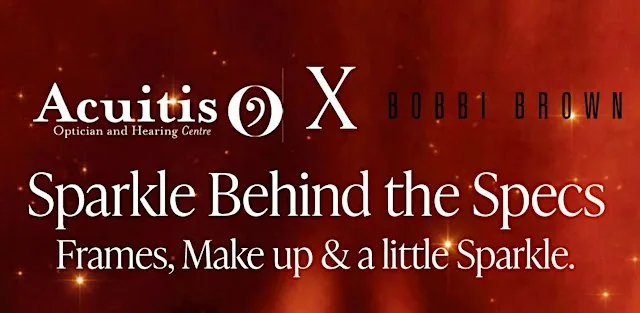 Acuitis X Bobbi Brown. Sparkle Behind the Specs