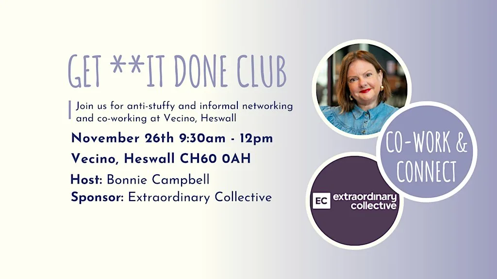 GET **IT DONE CLUB Heswall November Co-Work & Connect