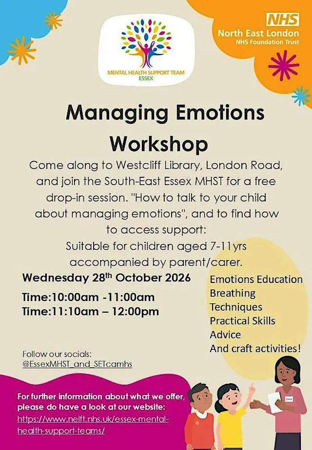 Managing Emotions Workshop at Westcliff Library