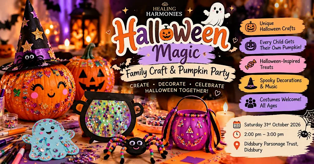 Halloween Magic: Family Craft & Pumpkin Party at The Didsbury Parsonage Trust