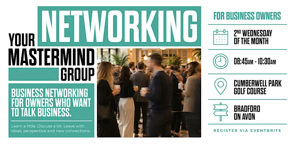 Your Mastermind Group Business Networking at Cumberwell Park Golf Club