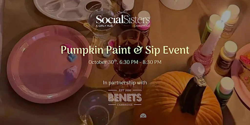 Pumpkin Paint & Sip at Benets Cafe