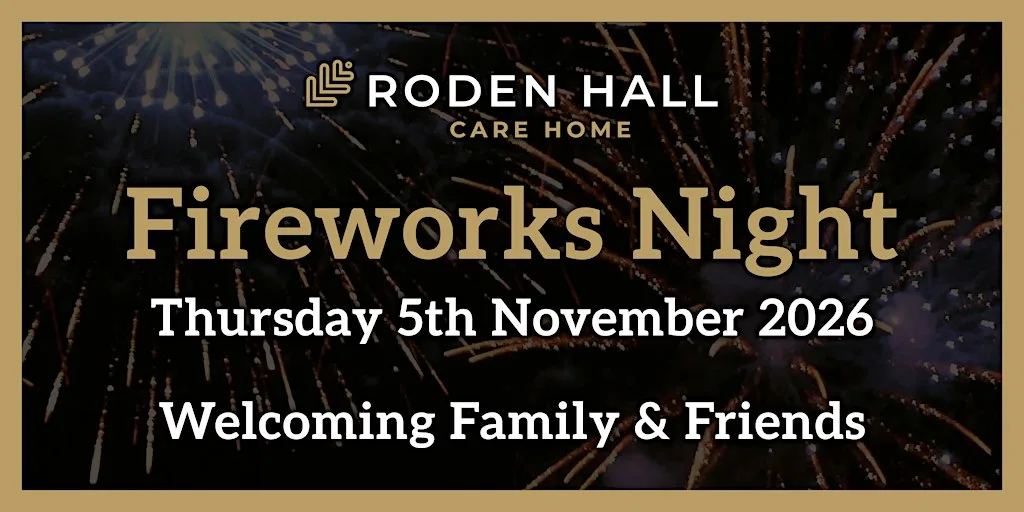 Fireworks Night at Roden Hall Care Home at Roden Hall Care Home