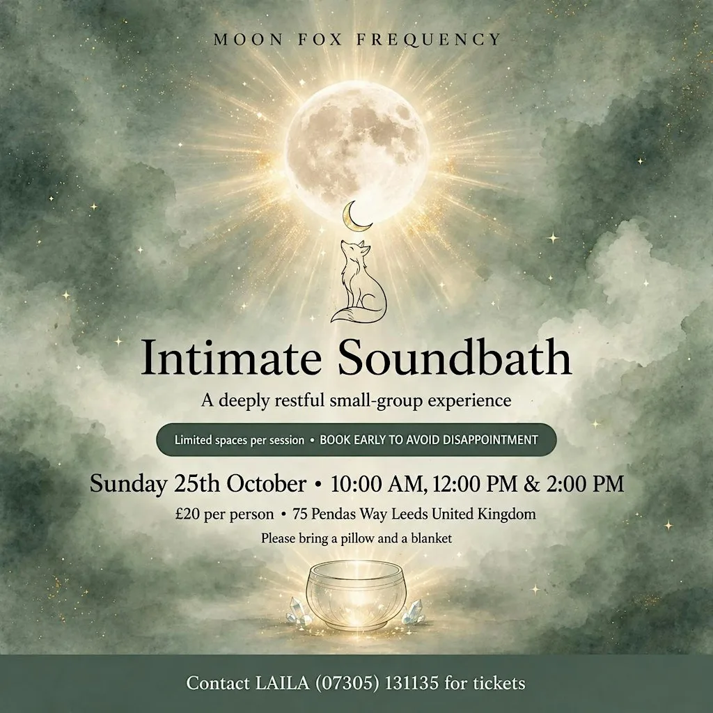 Intimate sound bath at Creative hair salon & Academy