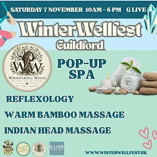 Reflexology, Warm Bamboo Massage or Indian Head Massage at G Live