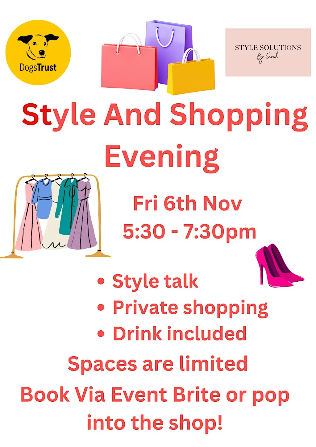 Style and Shopping Evening at Dogs Trust Winchester