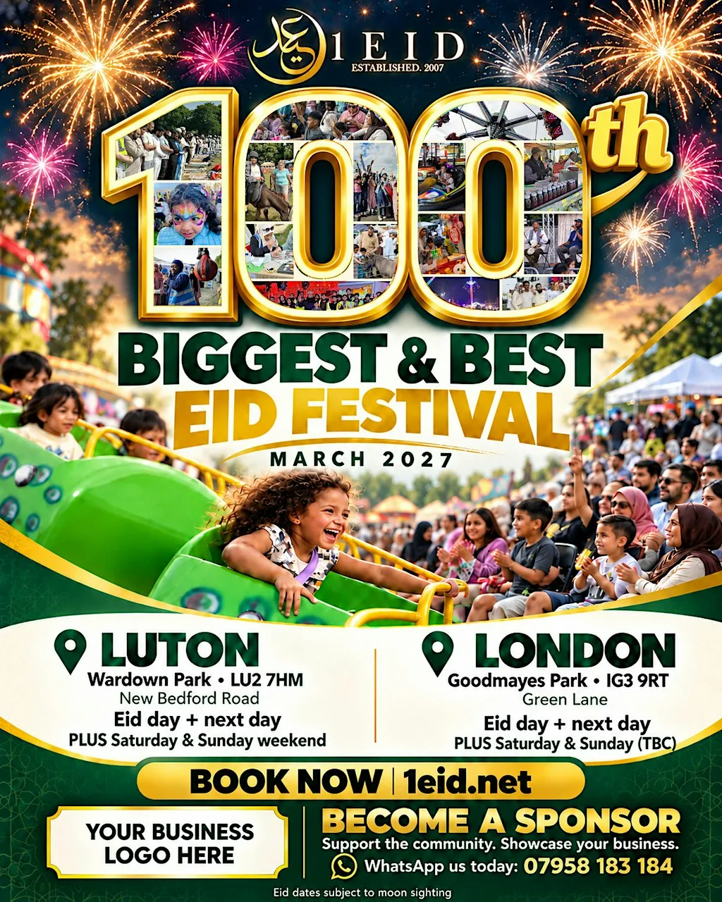 Eid Fest in Luton Parks - Stockwood and Wardown Park at Wardown Park
