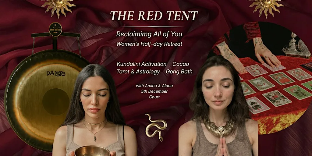 Red Tent Women’s Retreat: Kundalini Activation, Cacao & Gong at Quinnettes Barn