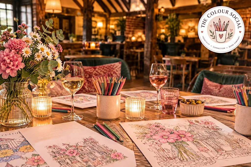 The Colour Social – Adult Colouring Social at The Bull, Hockley at Bull Inn Hockley