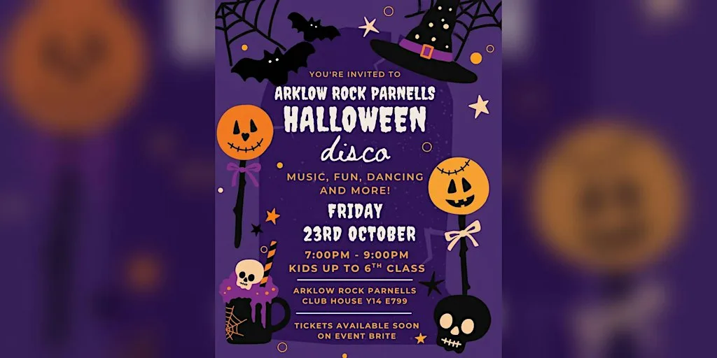 Arklow Rock Parnells Halloween Disco at Arklow Rock Parnells GAA Club