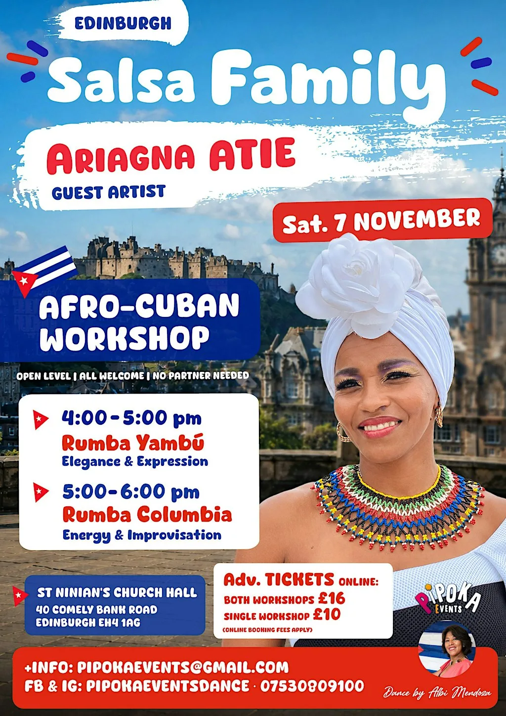 Afro-Cuban Dance Workshops – Yambú & Columbia with Ariagna Aties