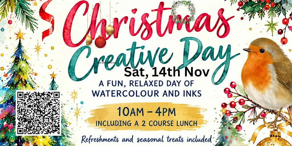 Dip n’ Dabble - Christmas Creative Day- Watercolour & Inks Workshop