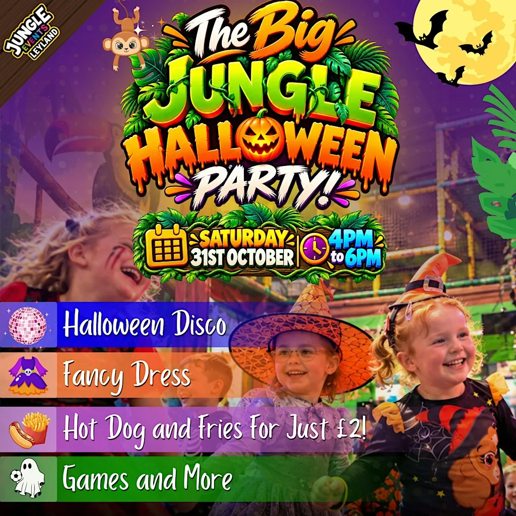 The Big Jungle Halloween Party at Jungle World Leyland - Play Park