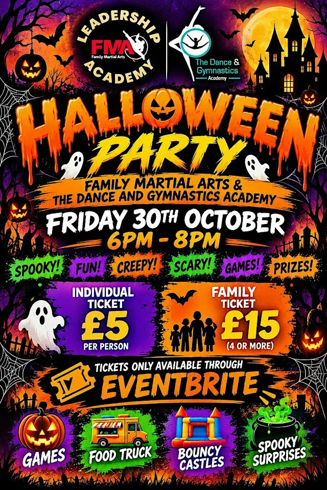 HALLOWEEN PARTY at Family Martial Arts Leadership Academy (Leigh)