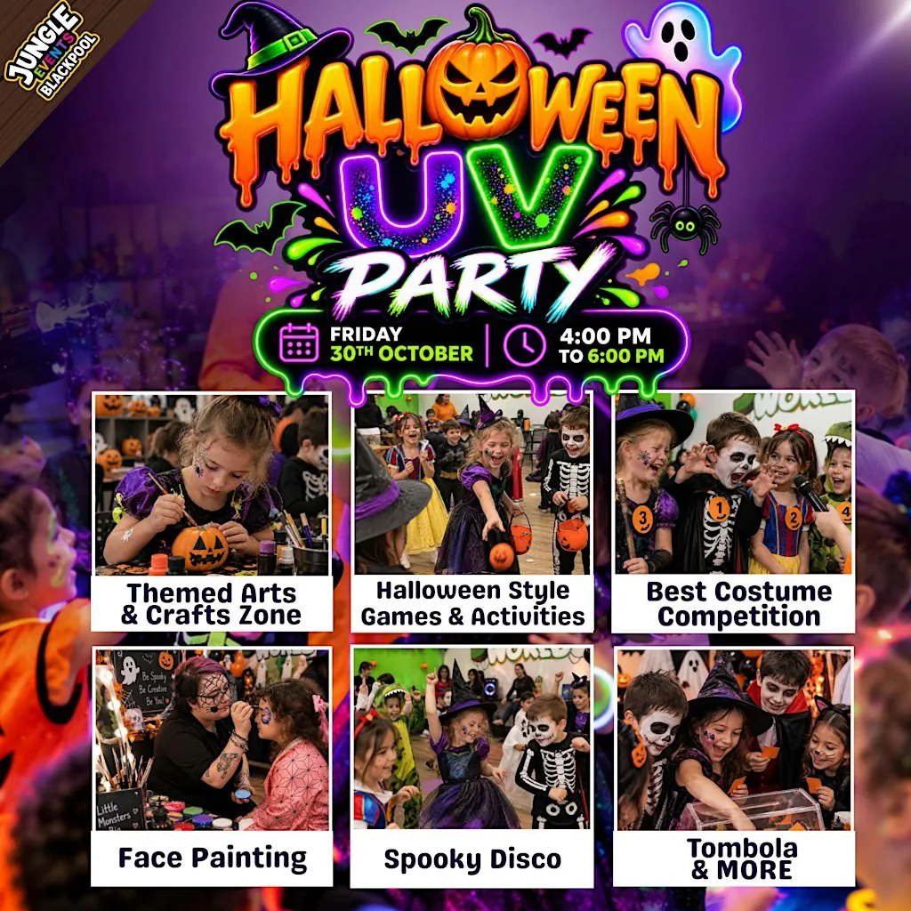 Halloween UV Party at Jungle World Blackpool - Play Park