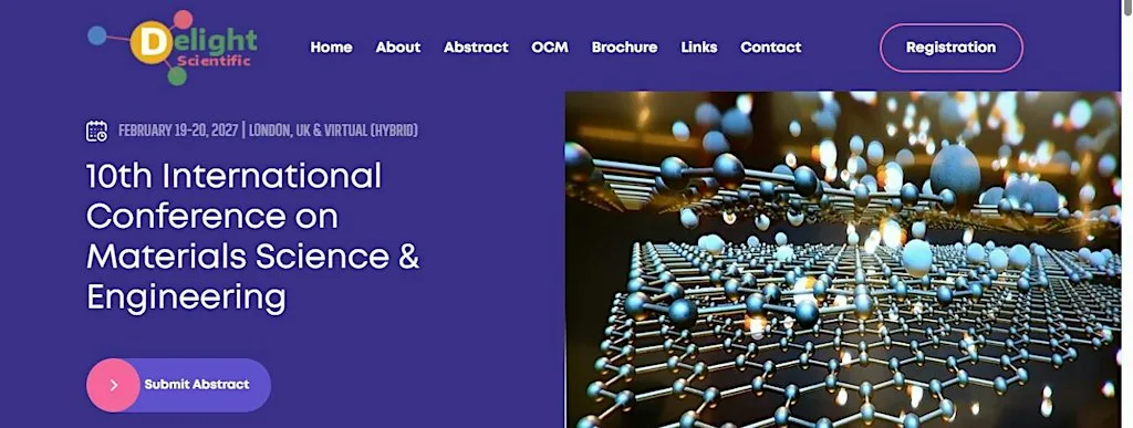 10th International Conference on Materials Science & Engineering at Holiday Inn Express London Heathrow T4 by IHG
