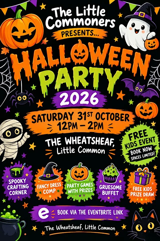 T.L.C Kids Halloween Party at The Wheatsheaf