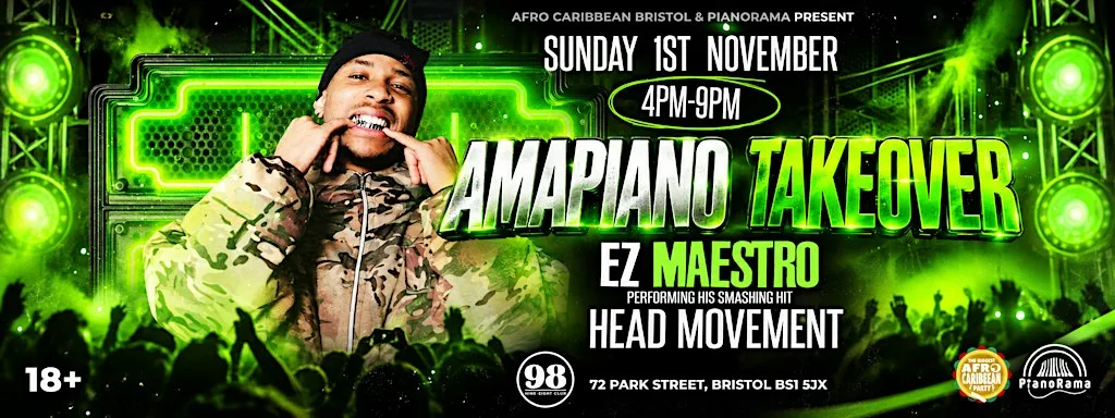 AMAPIANO TAKEOVER "Head Movement" live in Bristol at 98 club