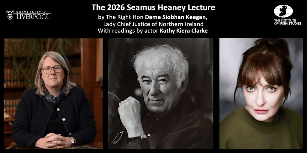 The 2026 Seamus Heaney Lecture: The Right Hon Dame Siobhan Keegan