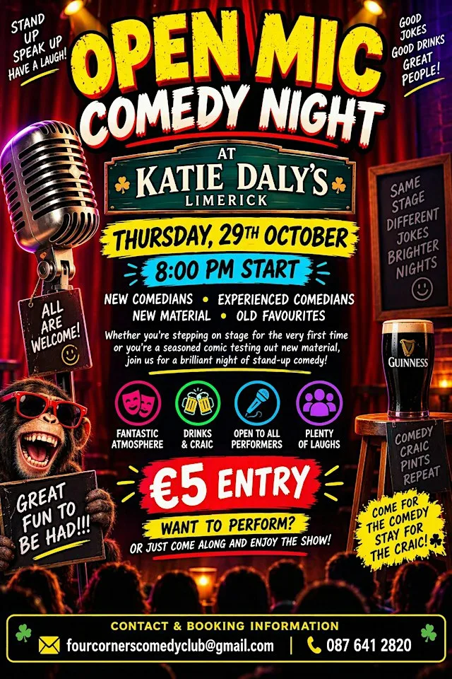 Open Mic Comedy Night at Katie Daly's Heritage Pub