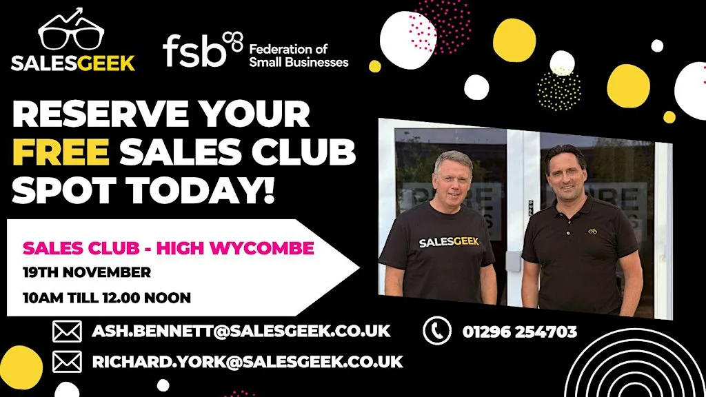 High Wycombe Sales Club | Networking & Sales Education