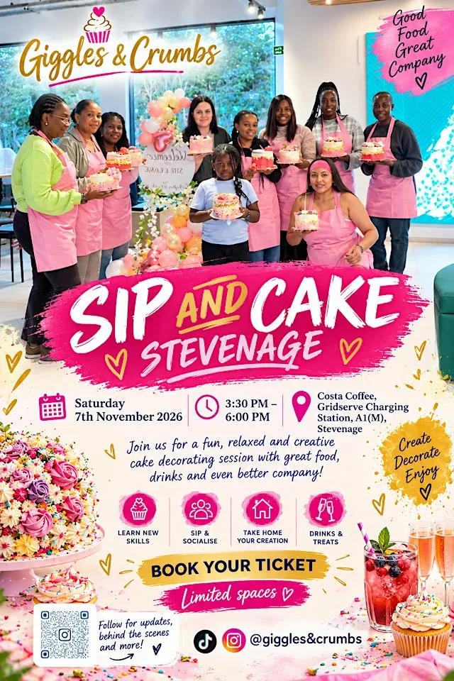 Sip & Cake Stevenage at GRIDSERVE Charging Station