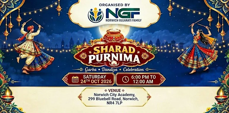 NGF presents SHARAD PURNIMA 2026 ✨ at City Academy Norwich