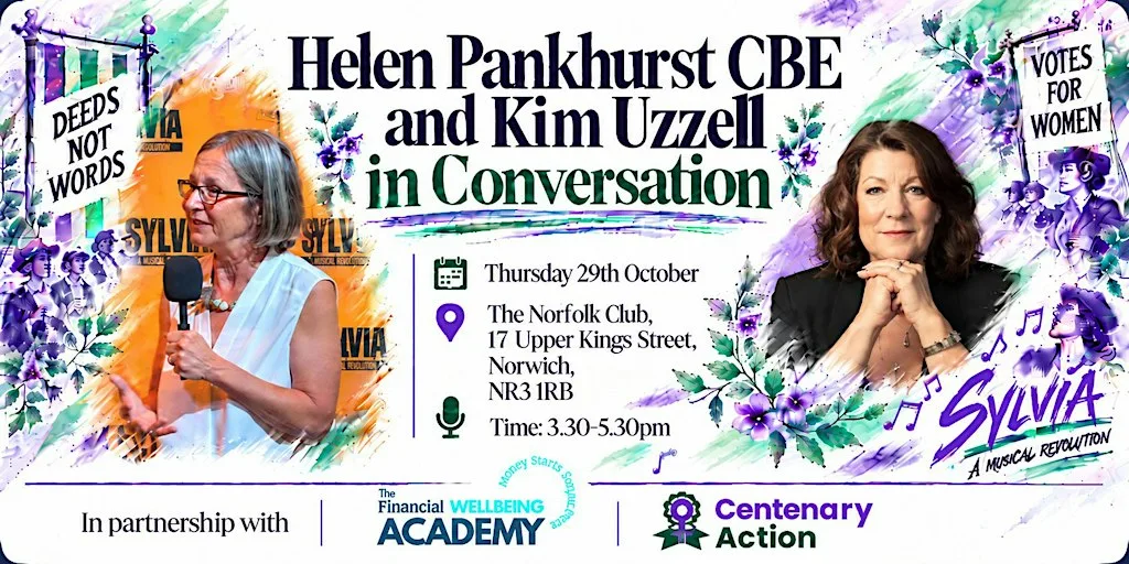 Deeds Not Words: Helen Pankhurst in conversation with Kim Uzzell at The Norfolk Club