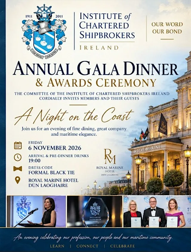 ICS Ireland Gala Dinner & Awards 2026 at Royal Marine Hotel