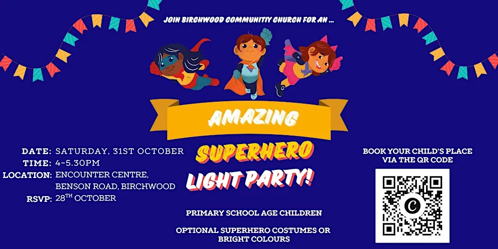 Superhero Light Party