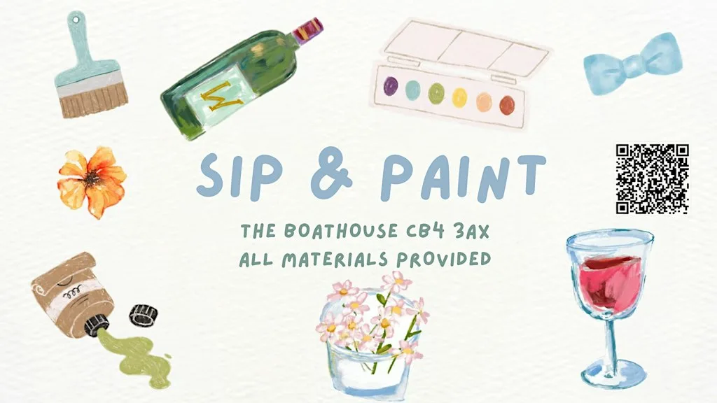 Sip&Paint Monthly Painting Club-Cottage & Meadows in Watercolour