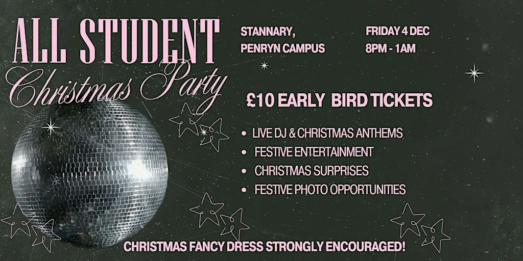 All Student Christmas Party at Stannary, Penryn Campus