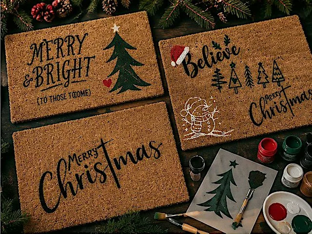 STEP INTO CHRISTMAS | Festive Doormat Painting at Motley at Motleys Manchester