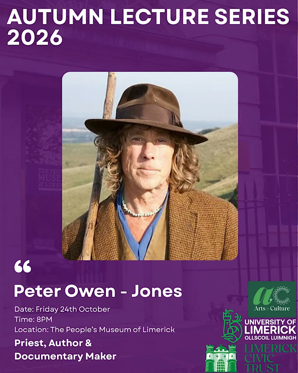 Peter Owen-Jones lecture at The People's Museum of Limerick