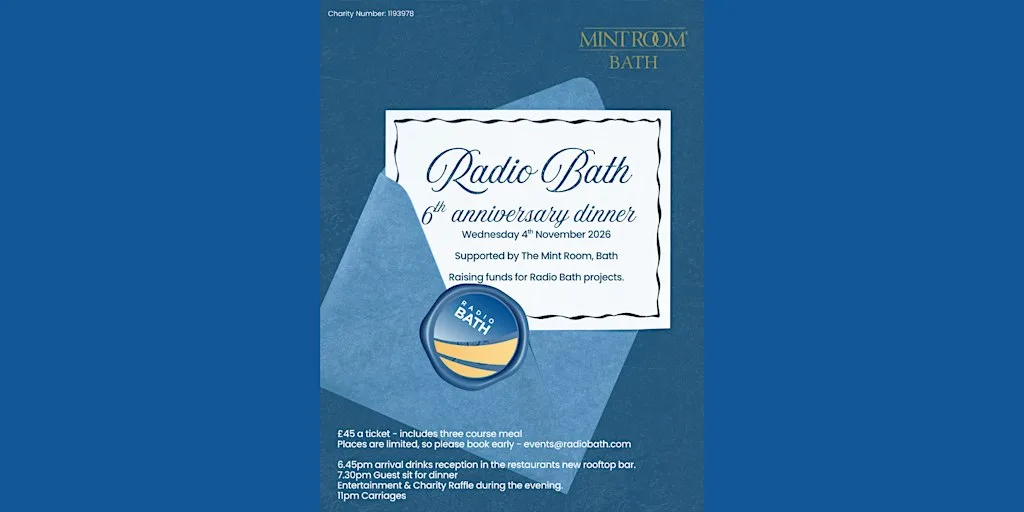 Radio Bath 6th Anniversary Dinner at The Mint Room
