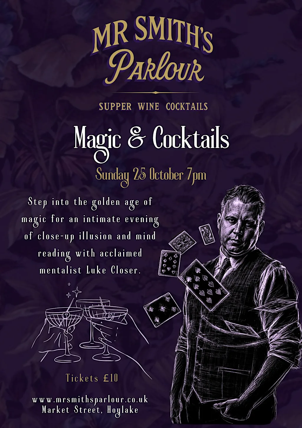 Parlour Magic and Cocktails at Mr Smith's at Mr Smith's Parlour