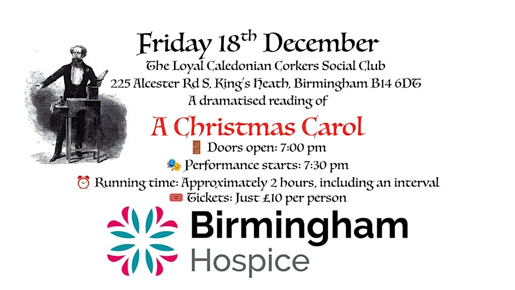 A Christmas Carol – An Evening with John Marshall at Loyal Caledonian Corks