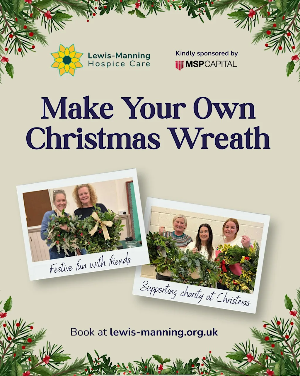 Wreath Making Framptons Ringwood at Framptons New Forest
