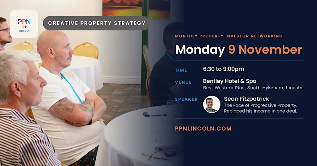 PPN Lincoln: Property Investors Networking Evening With Sean Fitzpatrick at Best Western Plus Bentley Hotel & Spa