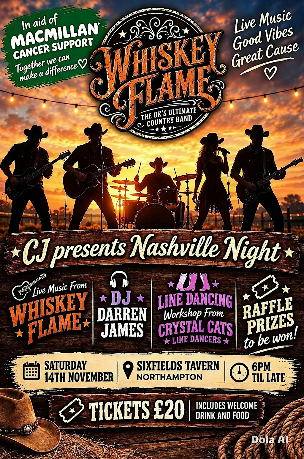 Country Macmillian Charity Fundraiser- A night of country music