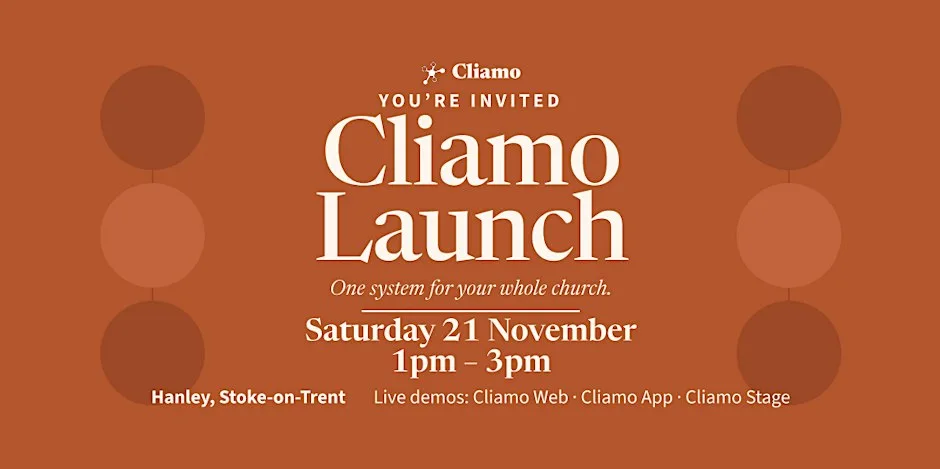 Cliamo Launch: One system for your whole church
