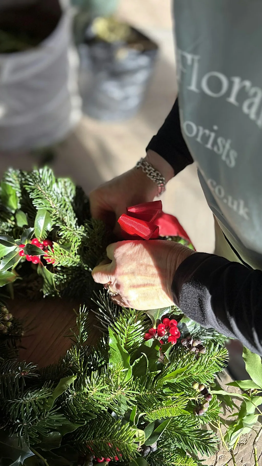 Luxury Christmas Wreath Making Workshop at The Pavilion