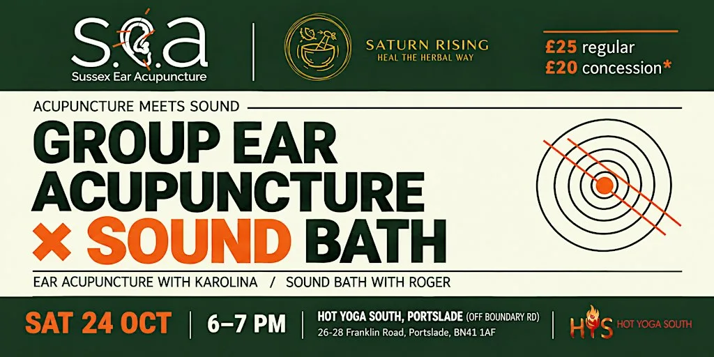 Group Ear Acupuncture & Sound Bath at Hot Yoga South Brighton