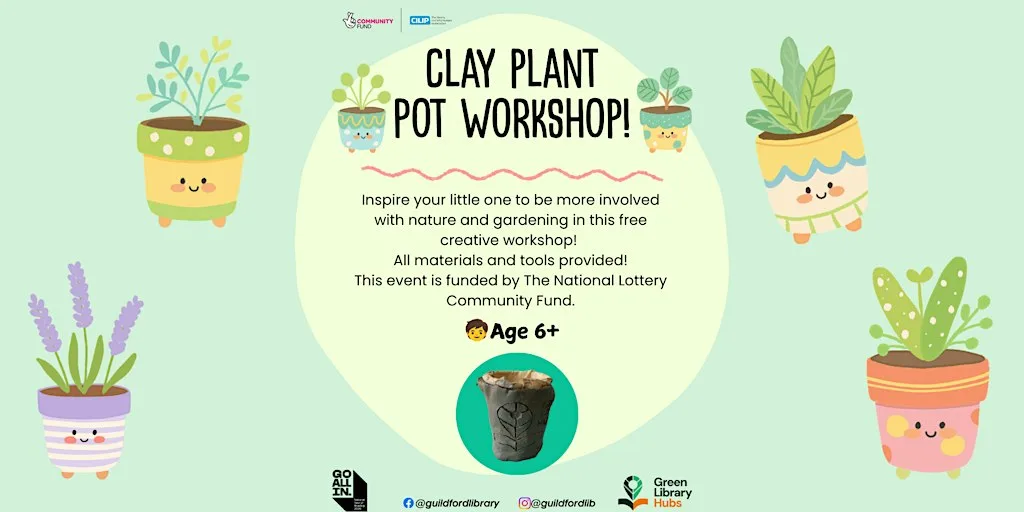 Clay Plant Pot Making - Green Hubs at Guildford library