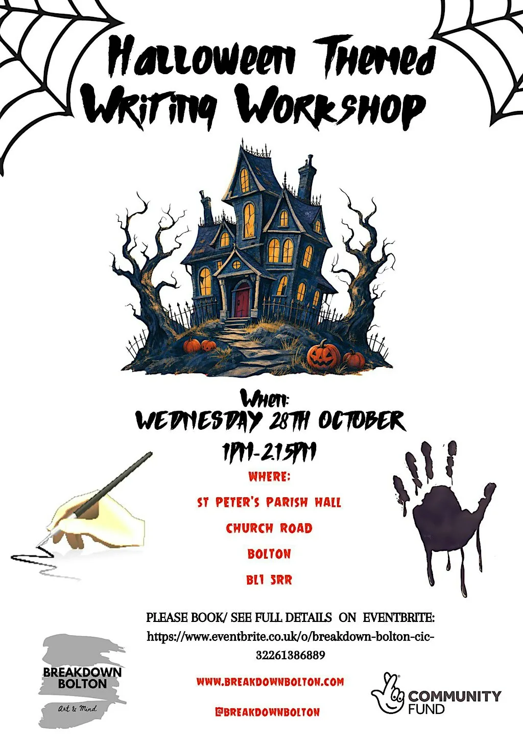 Halloween Creative Writing Session 2026 at St Peters Parish Office