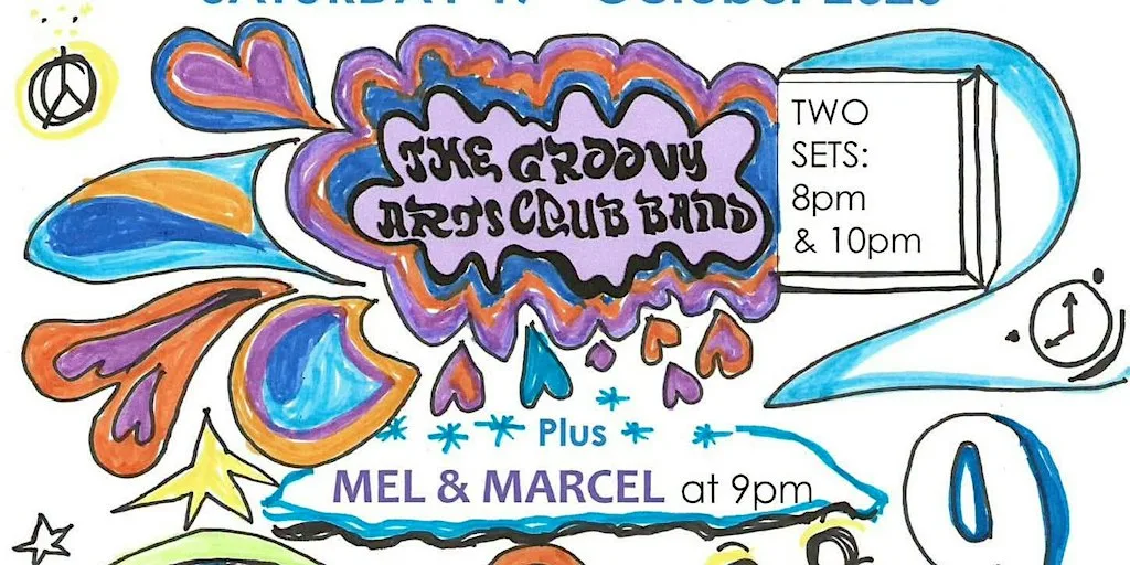 GROOVY ARTS CLUB BAND WITH MEL AND MARCEL at Queen St Brewhouse