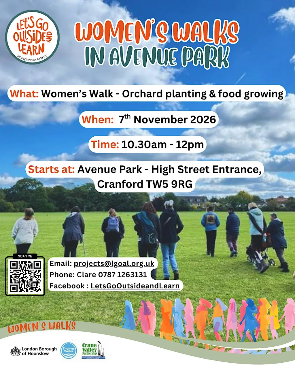 Women’s Walk - Orchard planting and food growing at Avenue Park - High Street Entrance, Cranford